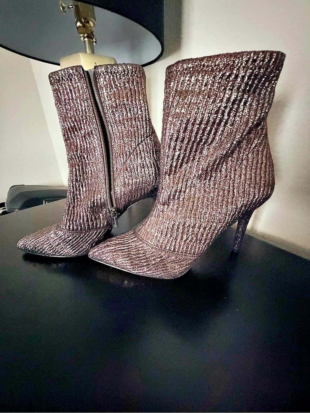 Never Worn - Jessica Simpson Charlinz Bootie Metallic Brownish/Blackish colors